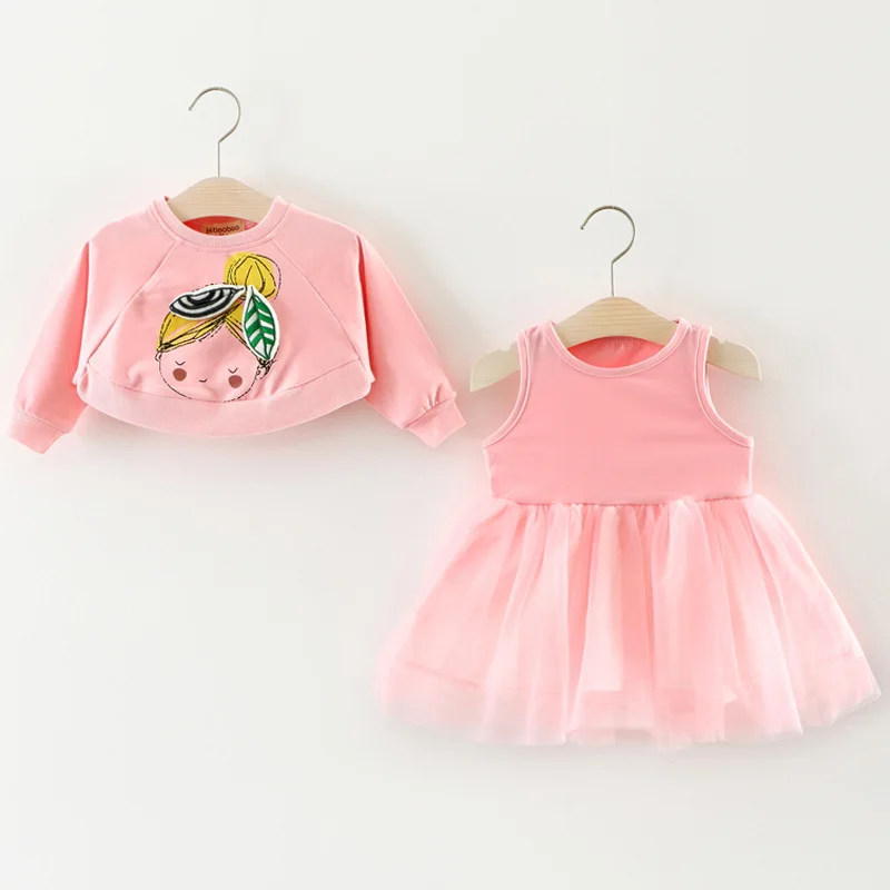 Girls Dresses Robe Fille 2017 Autumn &amp Winter Cartoon Head Dress Long Sleeve Tops Mesh Party Wedding Princess Tulle Sundress | Детская