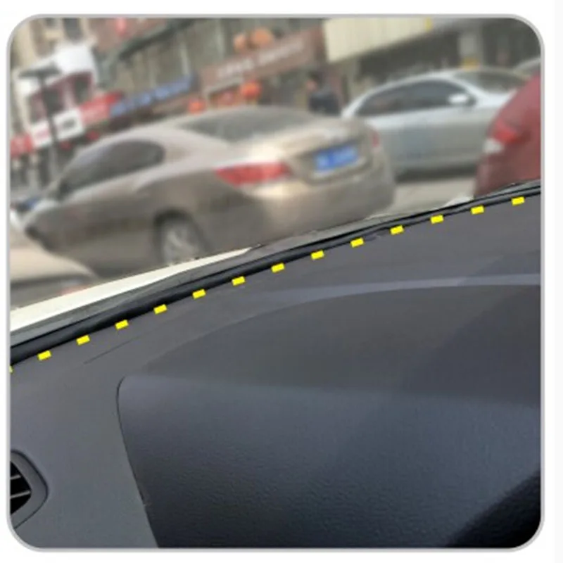 1,6 m/5.25ft лобовое стекло Приборная панель автомобиля Звукоизолированные Анти-пыль шума для изоляции, блокирования полосы черный резиновая прокладка для автомобиля автозапчасти