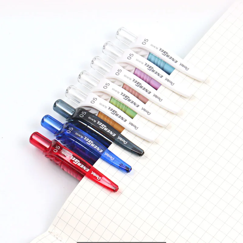 Pentel нейтральная ручка 1 шт. рандомная черная для быстрой сушки осмотра подписи 0 5