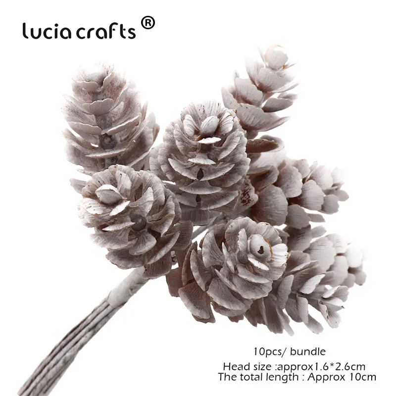 Lucia crafts 1 Набор/партия букет из СОСНОВЫХ ШИШЕК для рождественского декора венок ручной работы ГИРЛЯНДА цветочное Ремесло Искусственные растения A0801 - Цвет: Style2