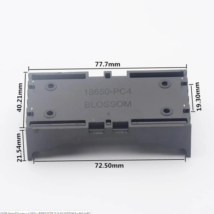 Жесткий держатель для аккумуляторов ABS 18650 1X 2X 3X чехол аккумуляторных батарей
