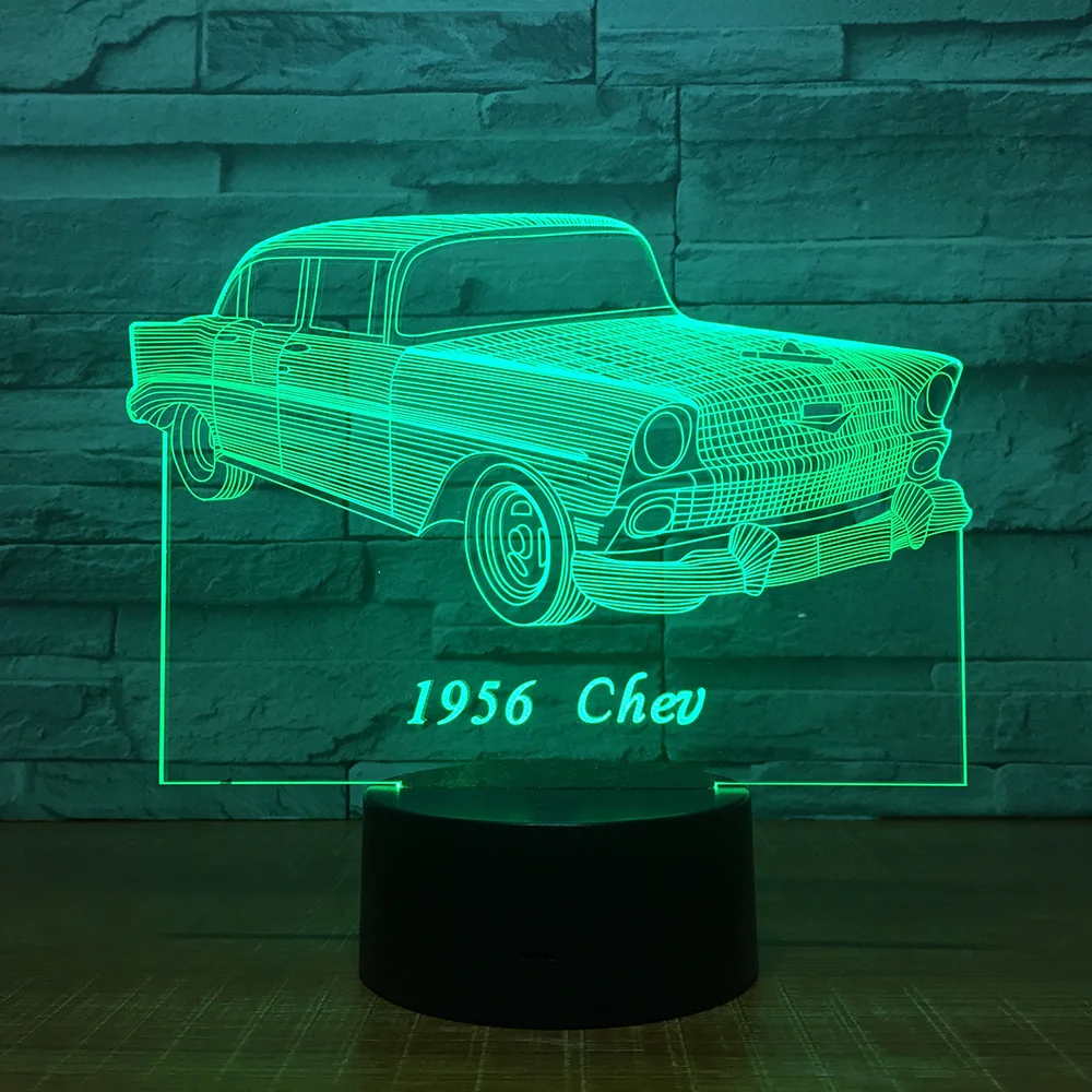 Классические автомобили светодиодные лампы цветной яркий сенсорный 3d маленький
