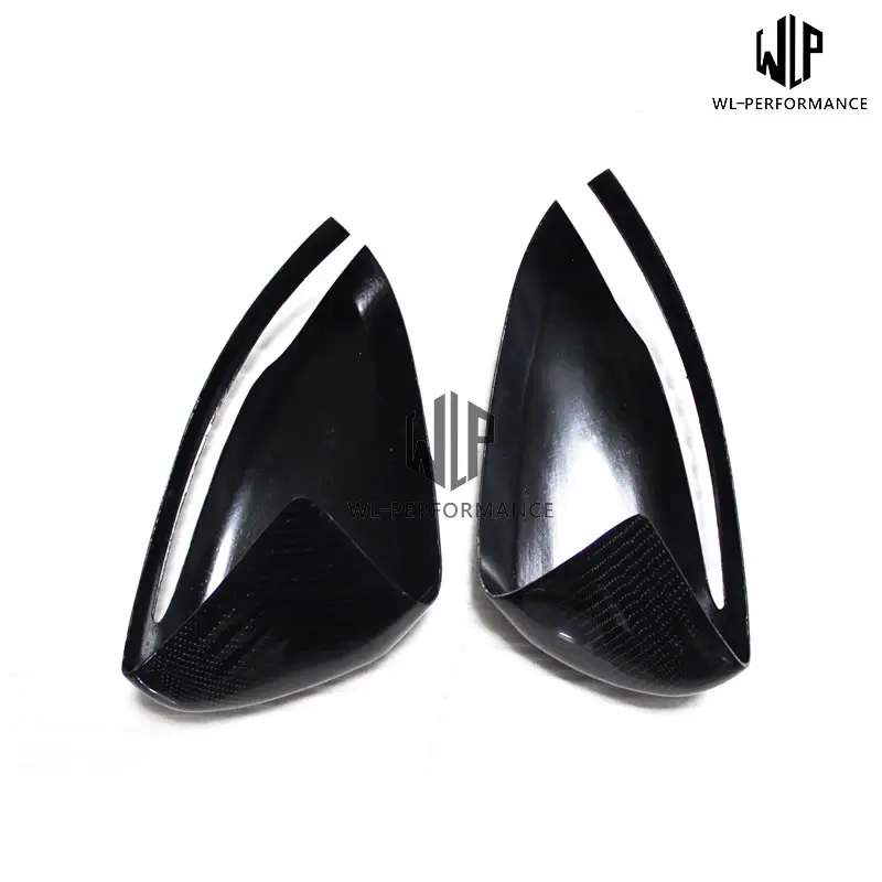 W205 приклеивающаяся Крышка для зеркала заднего вида из углеродного волокна