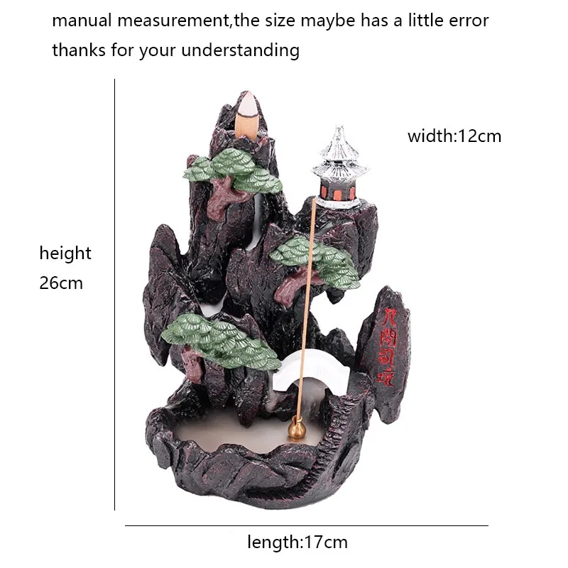 Винтажная горелка для благовоний Водопад ароматическая кадильница из