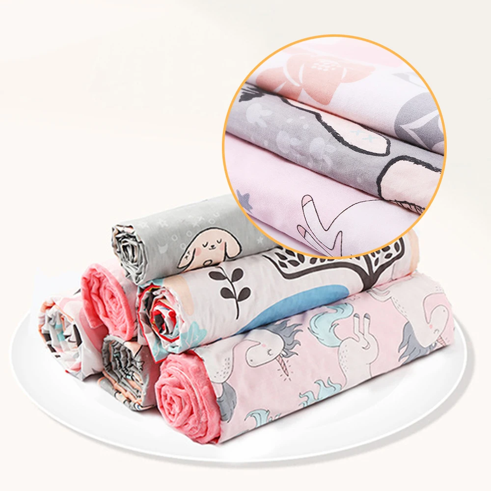 Детское одеяло в горошек с героями мультфильмов Пеленальное Одеяло для