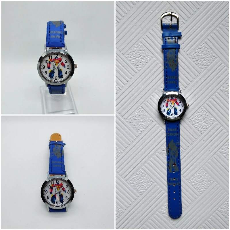 Модные Желтые Детские кварцевые часы HBiBi с роботом деформацией