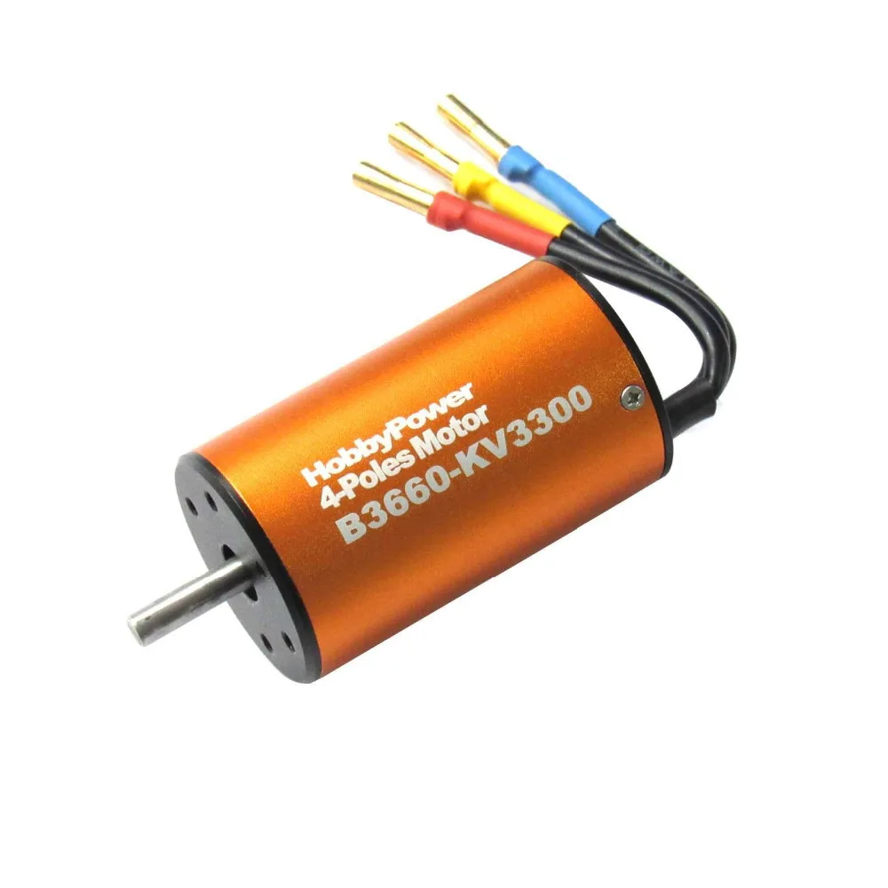 HP 3660 3800KV 3300KV 2600KV бесщеточный 4 полюсный двигатель для 1/10 RC автомобиля Багги