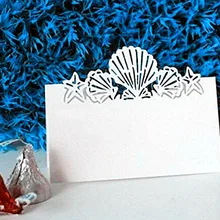 100 упаковок белая пляжная тематическая Свадебная визитница