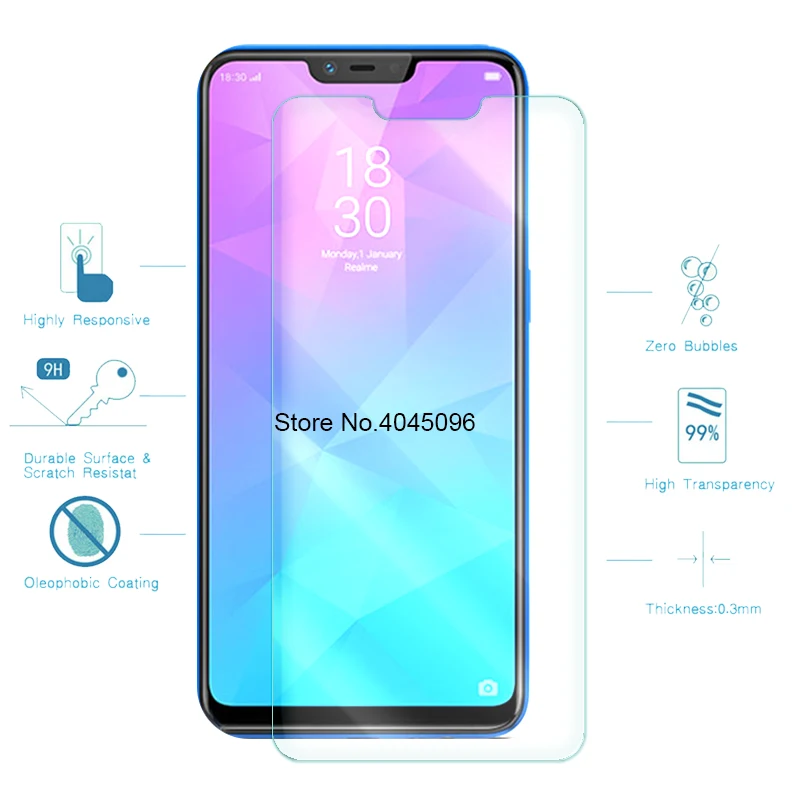 Защитное стекло для oppo realme 2 закаленное Oppo Realme c1 f1s f11 pro a59 a9 a5 a3s защитная пленка