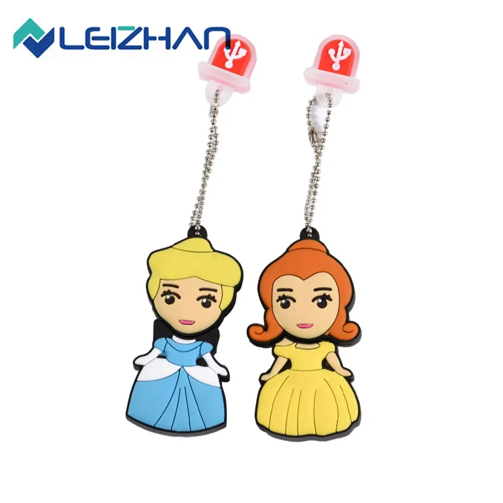 LEIZHAN usb флеш накопитель принцесса jump drive walking dead pendrive 64 ГБ 32 16 8 4 Студенческая карта