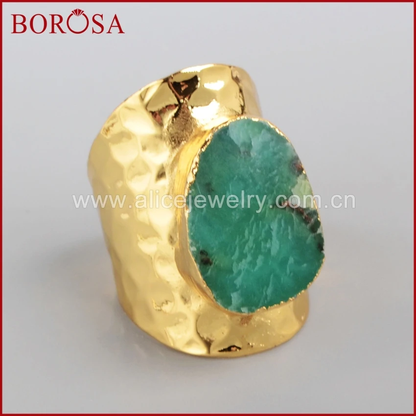 Кольцо с натуральным австралийским камнем BOROSA 5 шт. кольца натуральными