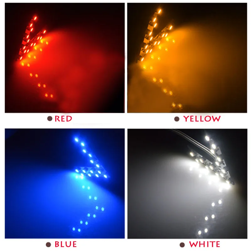 2 шт. пара x 14 SMD Светодиодная панель со стрелкой для автомобильного зеркала