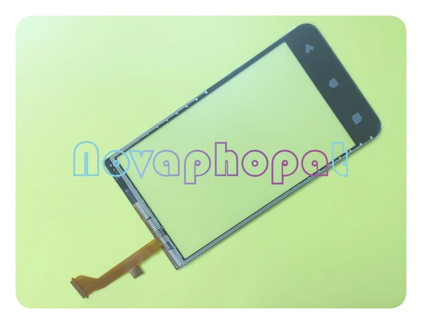 Novaphopat Черный сенсорный экран для HTC Desire 603 501 дигитайзер Замена сенсорного экрана +
