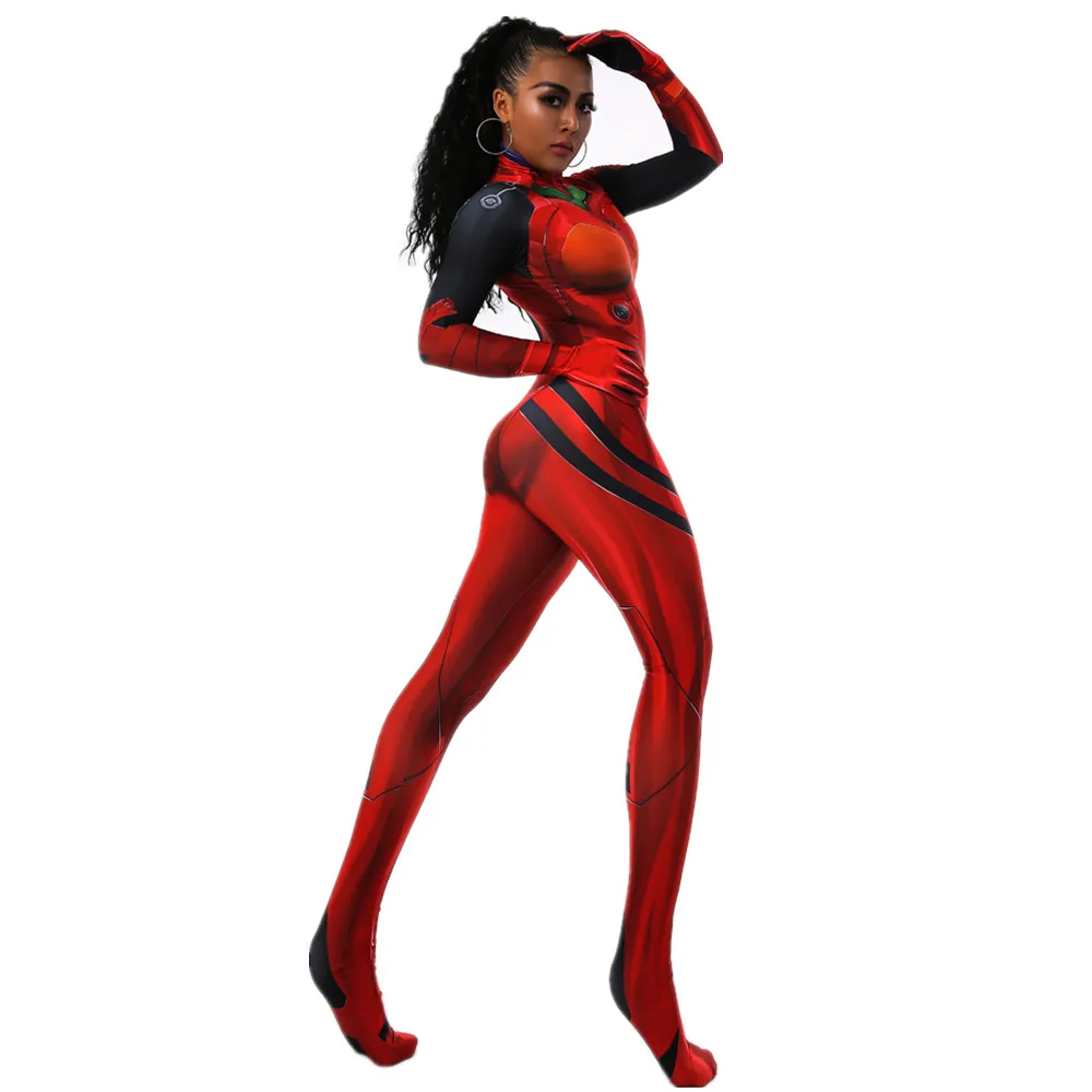 Костюм для косплея NEON GENESIS EVANGELION Asuka Langley Sohryu костюм зентай с 3D принтом