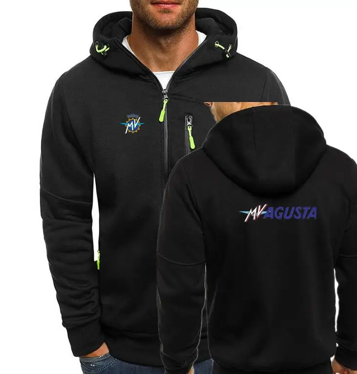 MV Agusta Corse Print Mens zipper Sweatshirt Men Hoodies Autumn Sweatshirts Hoodie Winter Hooded Tracksuit Hombrer Clothes | Мужская