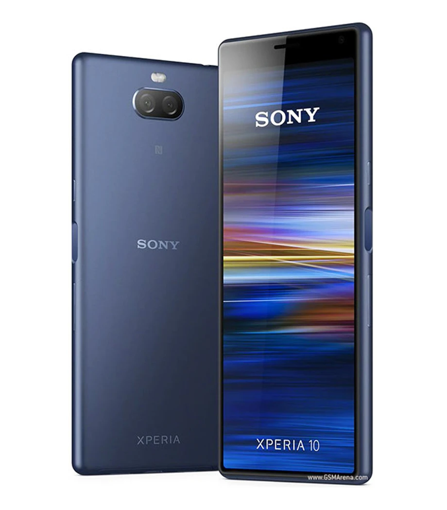 Мобильный телефон sony Xperia 10 I4193 Android, 4G LTE 6,0 дюйма, четыре ядра, 6 ГБ ОЗУ, 64 Гб ПЗУ, Xperia XA3, две sim-карты, 13 МП и 5 МП, тыловые камеры NFC