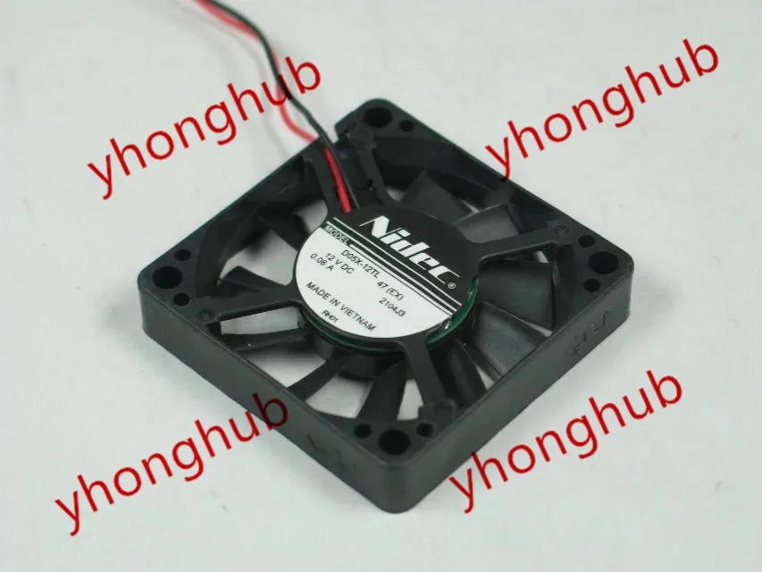 Вентилятор охлаждения сервера Nidec D05X 12TL 47(EX) DC 12 В 0 06a 50x50x10 мм|square fan|server fan12v fan 50mm |