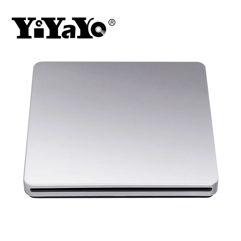 YiYaYo внешний DVD RW CD ГОРЕЛКА USB 3 0 слот в CD/DVD ROM привод супер тонкий серебристый для