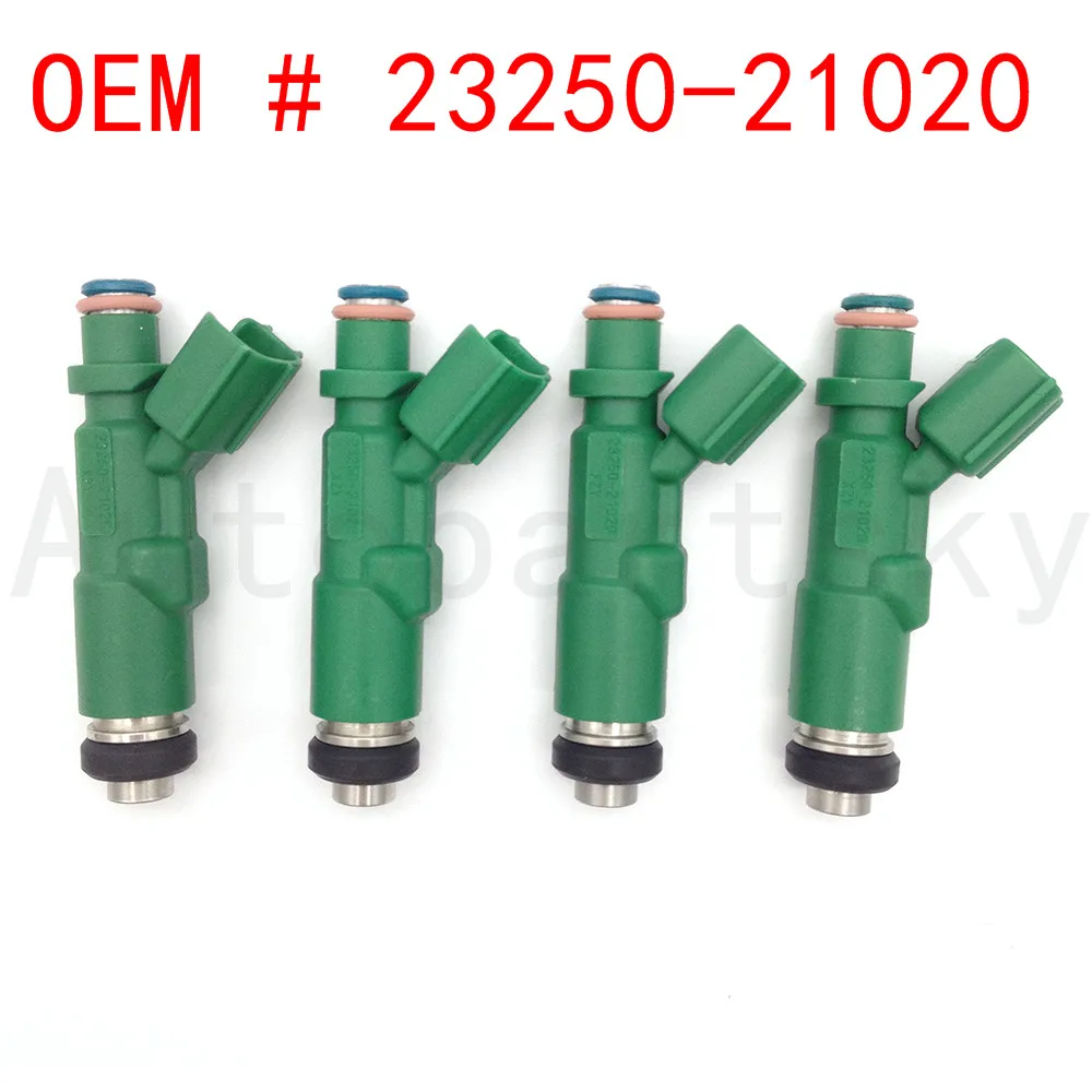 4 шт./лот) Тестовая Топливная форсунка 23209-21020 для Toyota Prius Vitz Yaris 4cyl 1.5L-L4 1NZ-FE 23250-21020 2320921020 инжектор