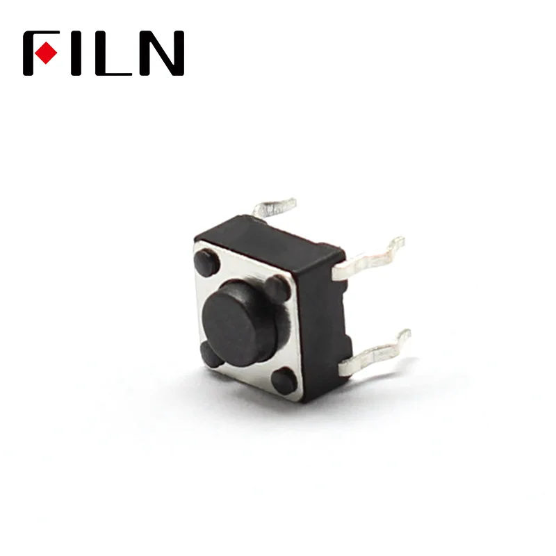 FL7 010 6 * 6J H4.3 50 шт. 6X6X4.3MM тактовый переключатель 12V медный 4PIN DIP микро для