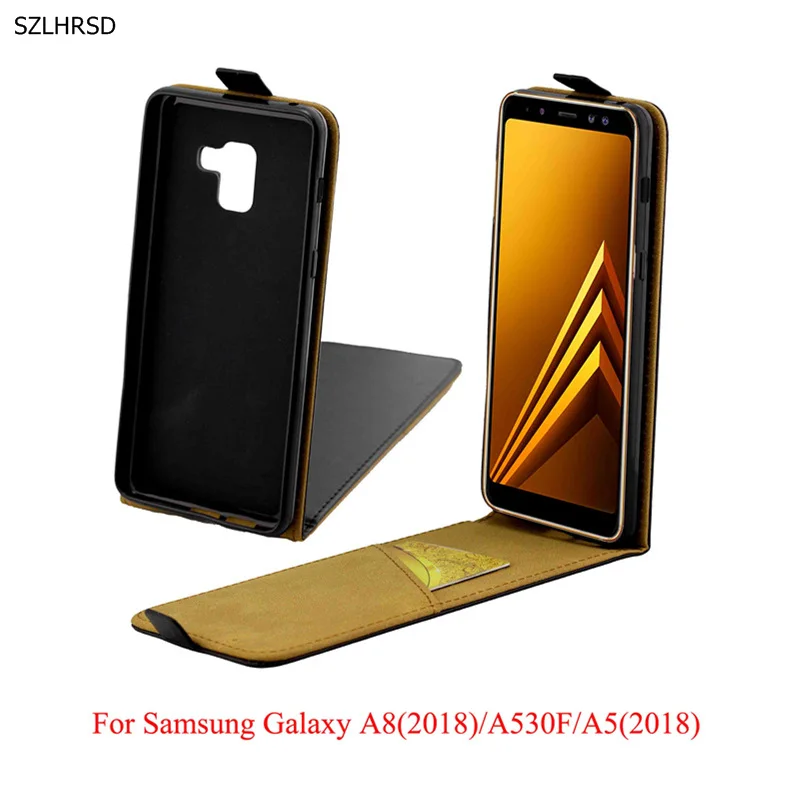 Новый стильный Вертикальный кожаный чехол-книжка чехол для телефона Samsung Galaxy A8 A 8