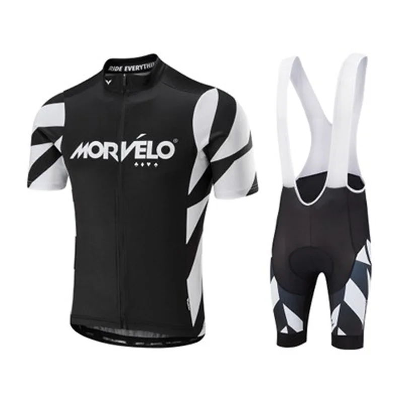 07 Команда Morvelo велосипедная одежда 3D гелевые прокладки нагрудник шорты трикотажный комплект для велоспорта быстросохнущие Мужские дышащие pro Maillot Culotte K122008 - Цвет: 07