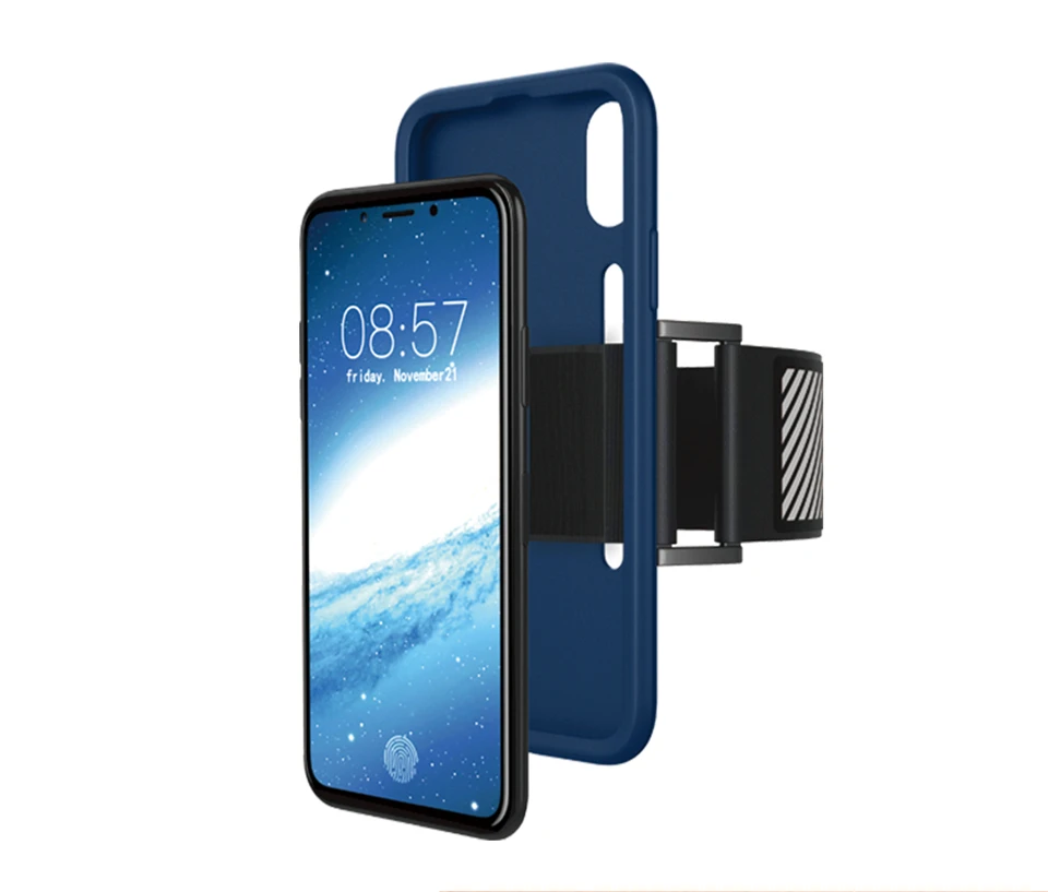 Спортивный Браслет для iPhone X Силиконовый чехол для телефона плечевой ремень противоударный Анти-осенний анти-пот нарукавник для бега велоспорта альпинизма