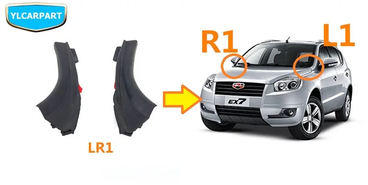 Для Geely Atlas, Boyue, NL3, SUV, Proton X70, Emgrand X7, FC SUV, Vision X6, автомобильный дефлектор ветрового стекла, вентиляционная крышка боковой отделки панели