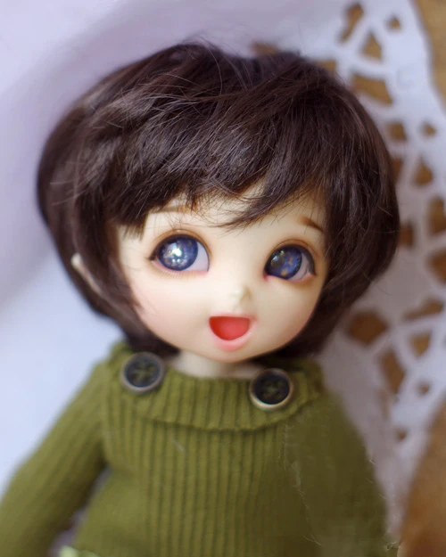 

BJD doll wigs brown black Imitation mohair wigs for 1/3 1/4 1/6 1/8 BJD DD SD MSD doll short hair wigs
