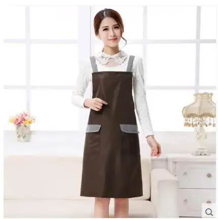 Кухонные длинные фартуки с рукавами водонепроницаемые анти-масляные для