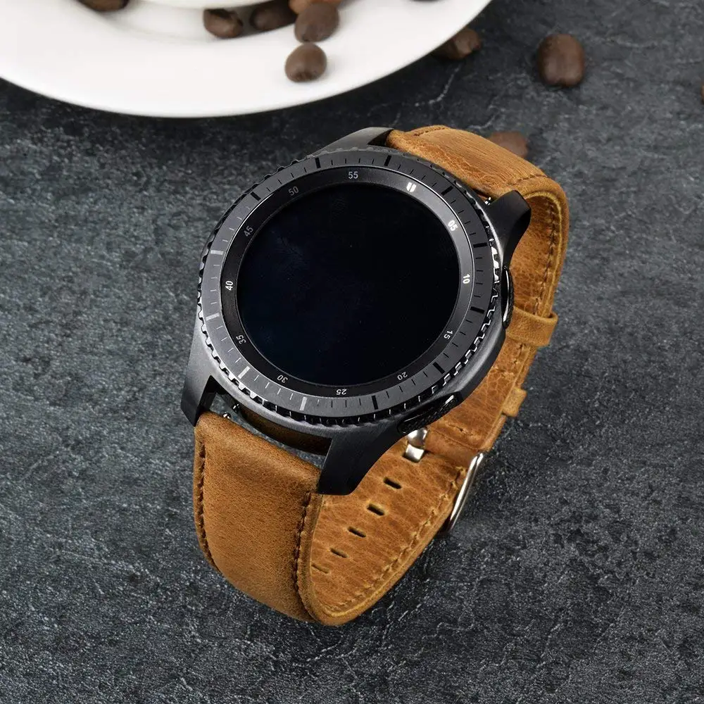 GXV Gear S3 ремешок для часов 22 мм винтажный браслет из натуральной кожи премиум