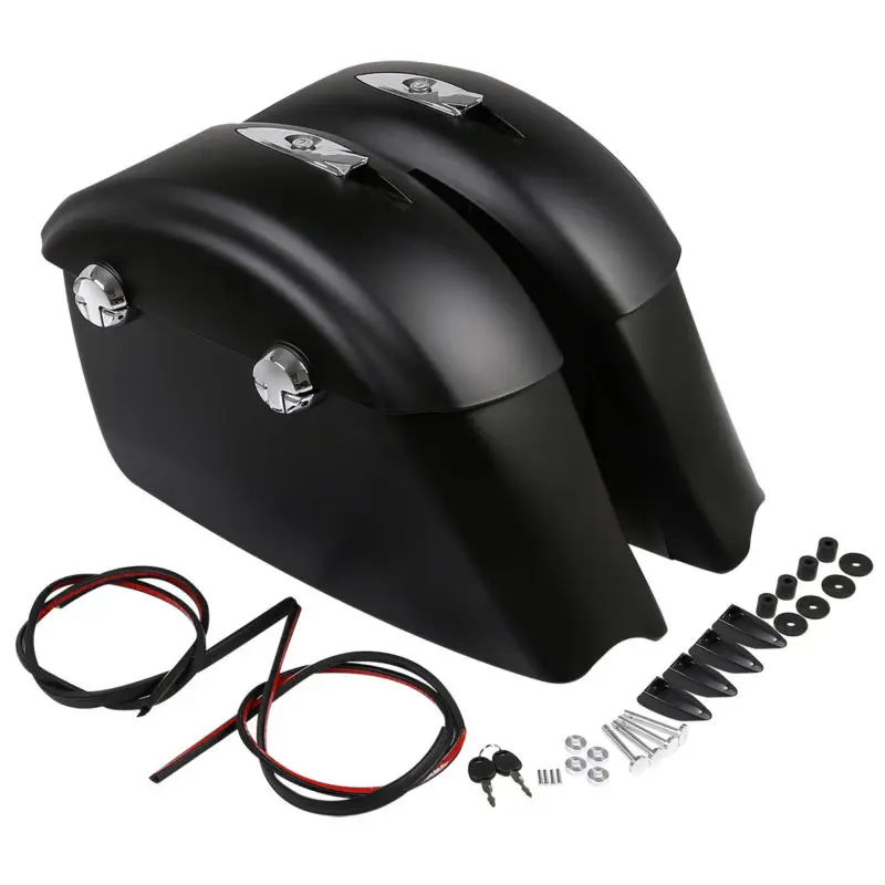 

Motorcycle Matte Black Saddlebag Audio Lid Electronic Latch For Indian Chieftain Classic Roadmaster Dark Horse