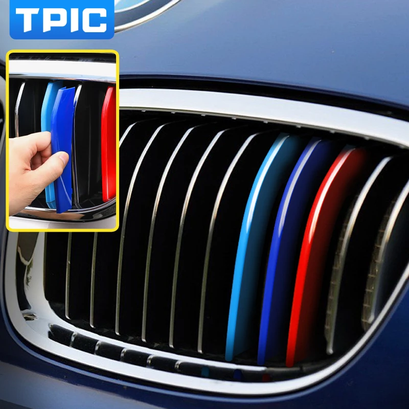 Автомобильные 3d наклейки TPIC ABS стильные передние грили для BMW E90 E92 E93 F30 F34