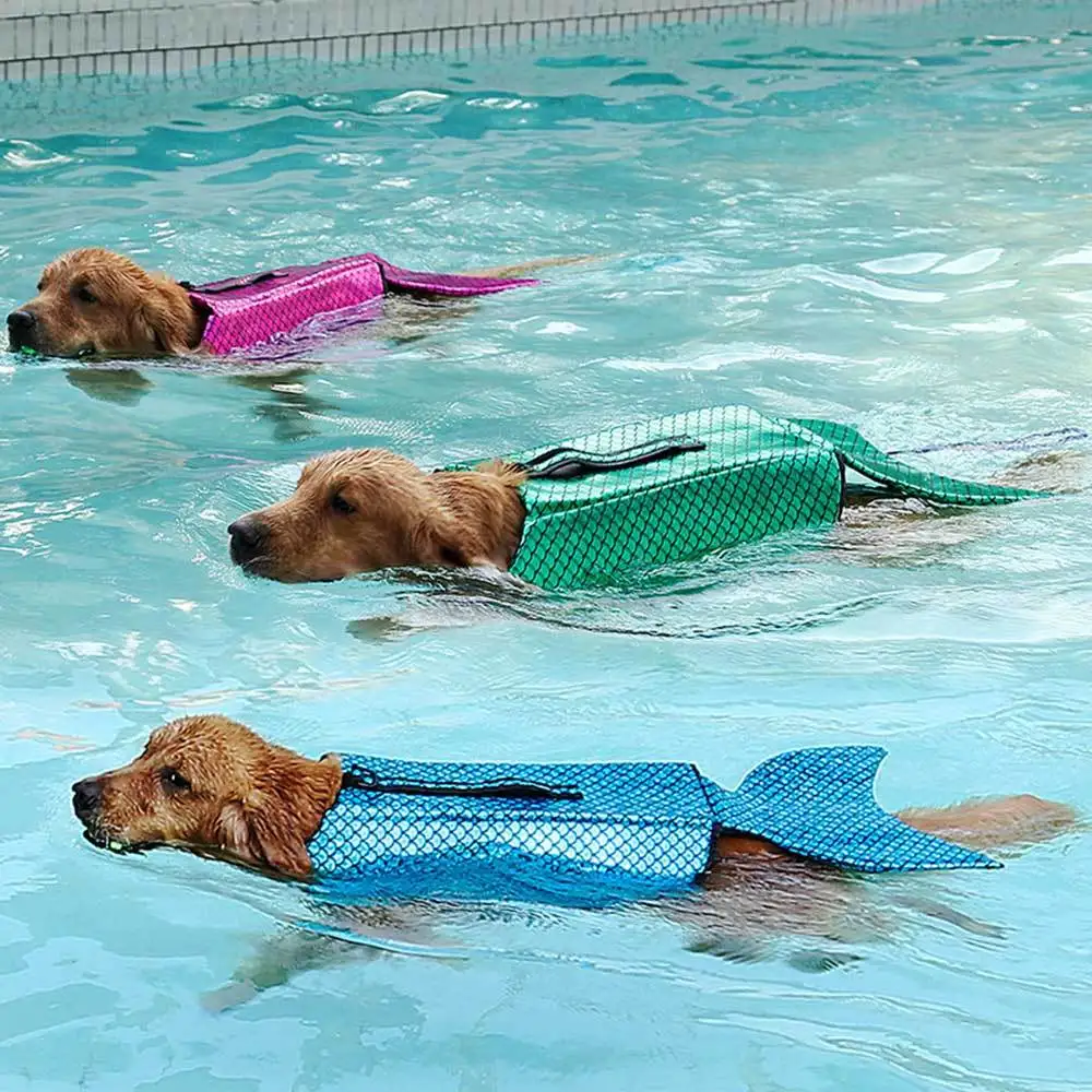 Спасательный жилет для собак купальный костюм в форме рыбы Русалка морская