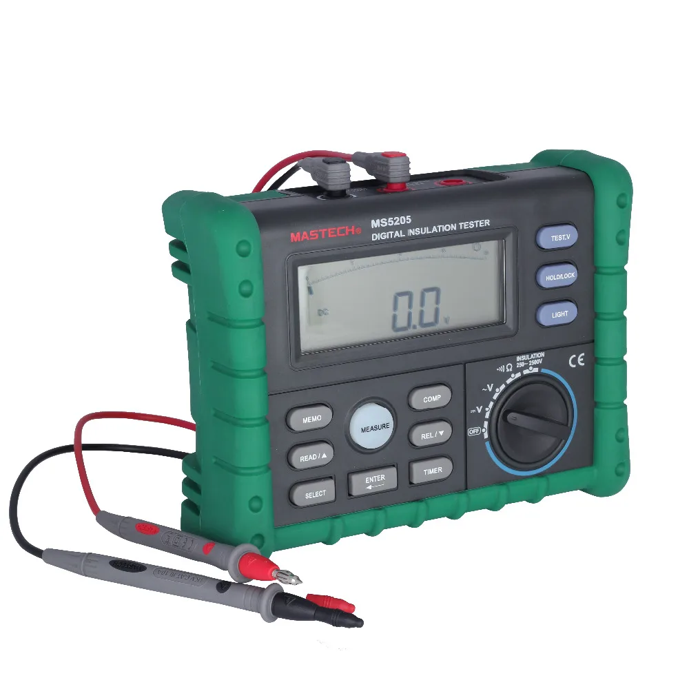 MASTECH MS5205 цифровой тестер изоляции измеритель сопротивления мультиметр|meter