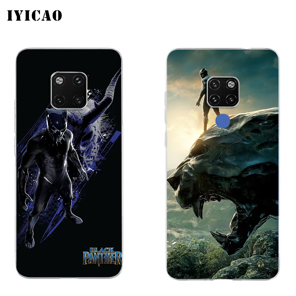 IYICAO Черная пантера фильм Marvel Мягкий силиконовый чехол для телефона Huawei Mate 10 20 Lite