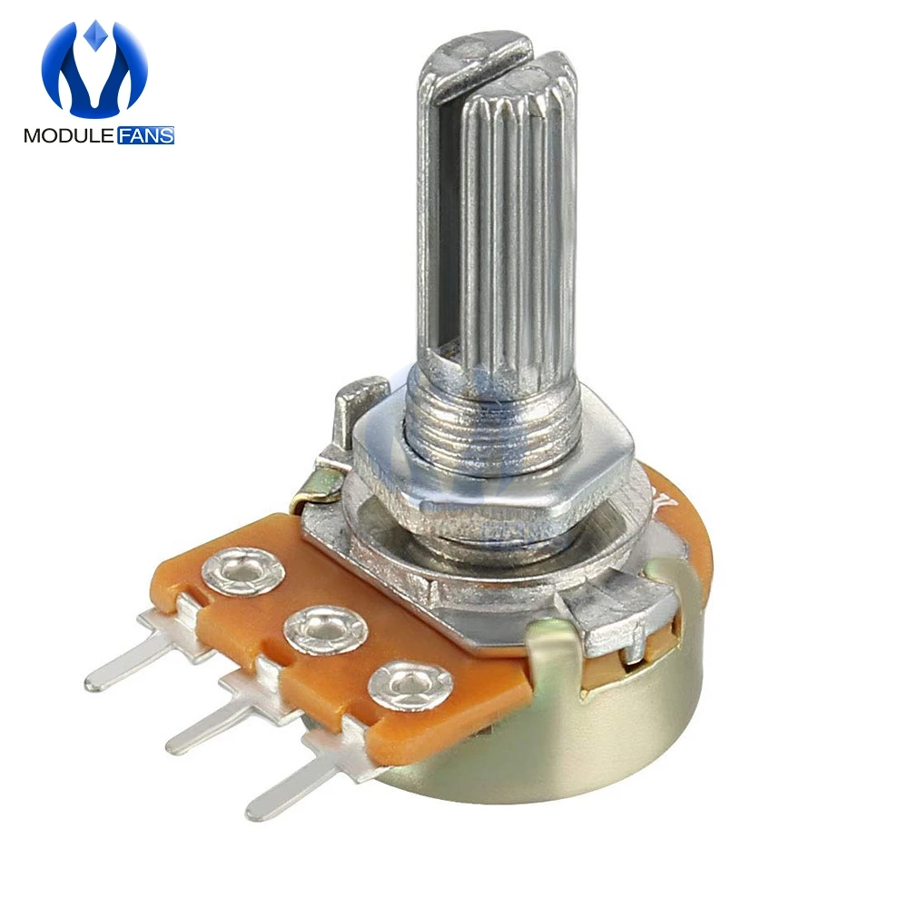 10 шт. для Arduino линейный конус роторный потенциометр крышка ручка резистор 1K 2K 5K 10K