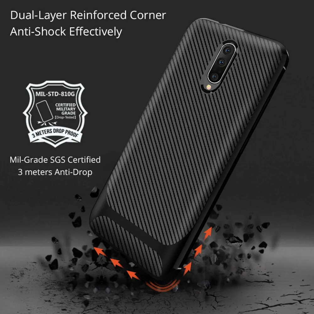 For OnePlus 7 Pro Case Soft Silicone Shockproof skin Protective Back Cover for full cover shell | Мобильные телефоны и