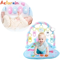 baby rocker piano music carpet newborn fitness bodybuilding frame pedal rocking chair activity play education toy