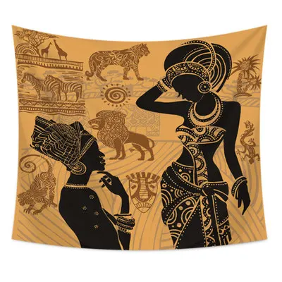 African style 4 Африканская мода Настенный Гобелен Мандала настенный подвесной с психоделической мандалой гобелен художественный Настенный Ковер настенный гобелен из ткани пледы - Цвет: African style 4