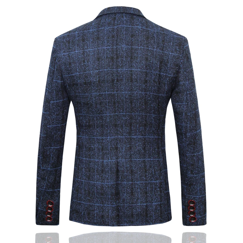 

Spring and Autumn Men Plaid Stripe Suit Asian size S M L XL XXL XXXL 4XL 5XL Men Suit Jacket Slim Design Mens Blazer Jackets