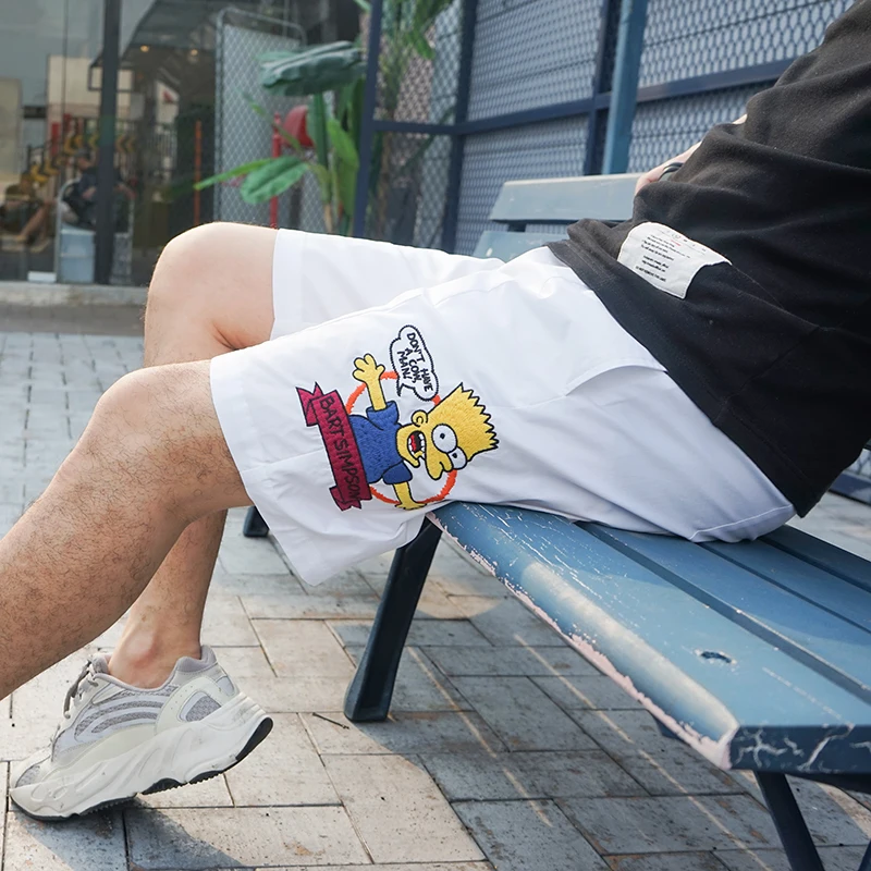 Мужские повседневные Прямые брюки JSBD с вышивкой мультипликационного персонажа