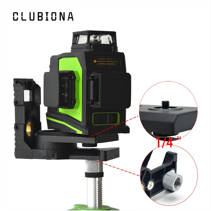 Clubiona CE сертифицированный 3D самонивелирующийся лазерный уровень с 360 градусов немецкий бренд лазерный диод Супер Мощная зеленая лазерная линия