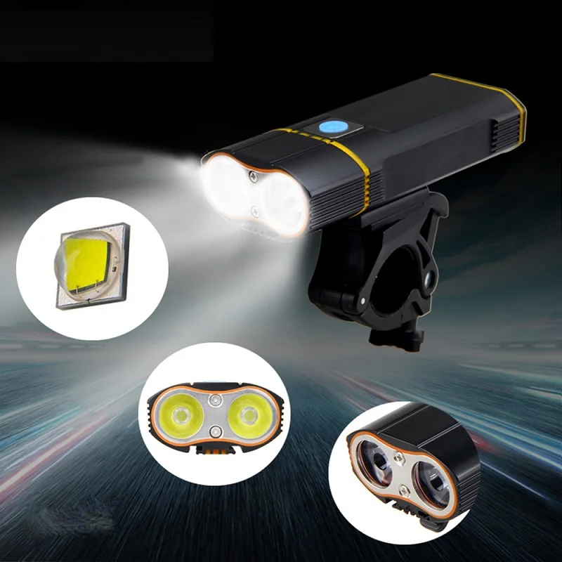 USB Перезаряжаемые передняя фара для велосипеда вспышка светильник 8000LM головной