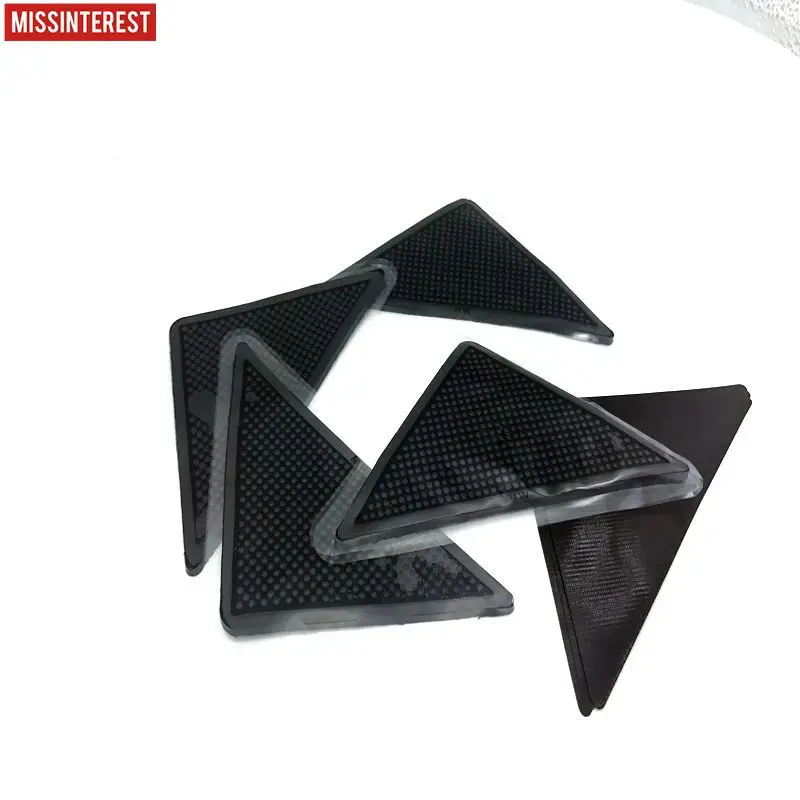 4 шт. Нескользящие Многоразовые моющиеся силиконовые захваты для коврика | Дом и