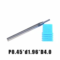 1pc p0 45d1 96d4 tungsten carbide alloy single teeth thread milling cutter threading end mills single tooth cutting tools