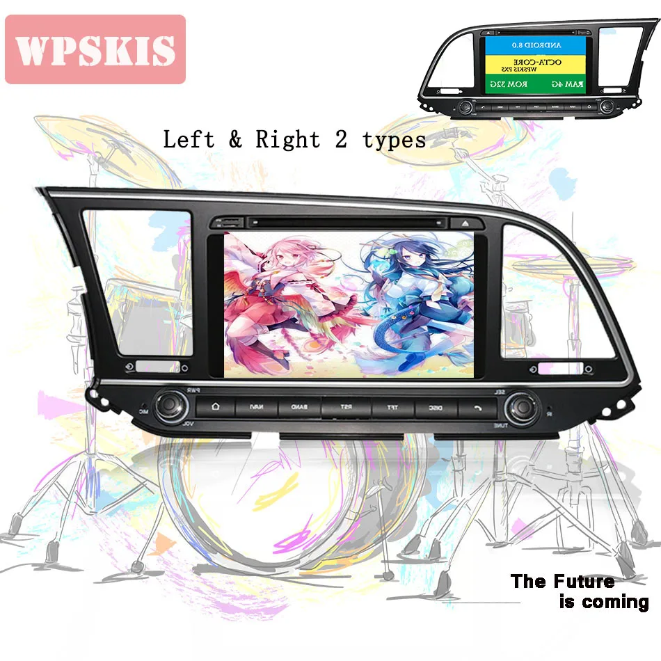 Автомобильный мультимедийный проигрыватель Android 9 0 Восьмиядерный 4 Гб ОЗУ 64 ПЗУ с