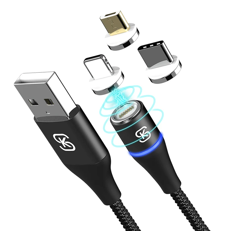Магнитный кабель для быстрой зарядки 3A QC 4 0 3 Micro USB Тип c в 1 Дата Iphone x Samsung xiaomi Android