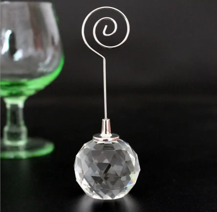 10pcs Crystal Diamond Ball Name Number Menu Table Place Card Holder Clip Wedding Party Reception Favor | Дом и сад