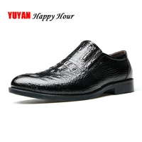 genuine leather men shoes 2019 fashion business shoes cow leather male loafers casual shoes black footwear ka982